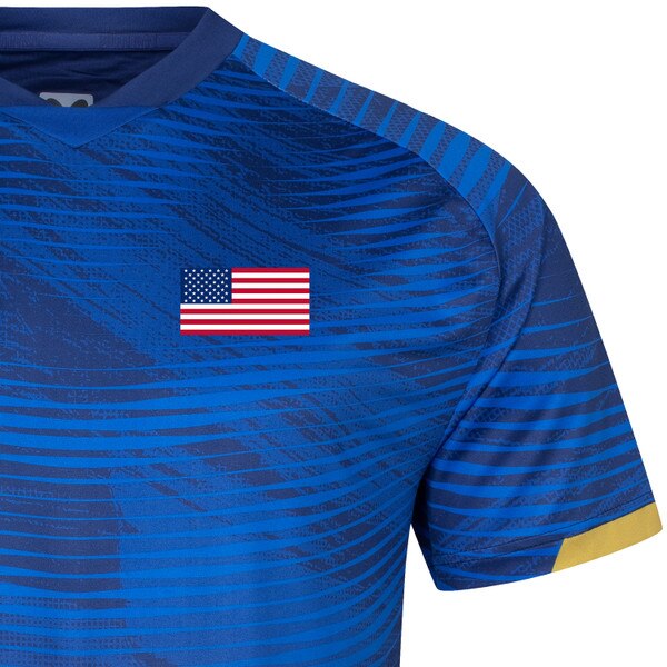 Butterfly USA Team 25 Shirt - Blue - Front - Flag